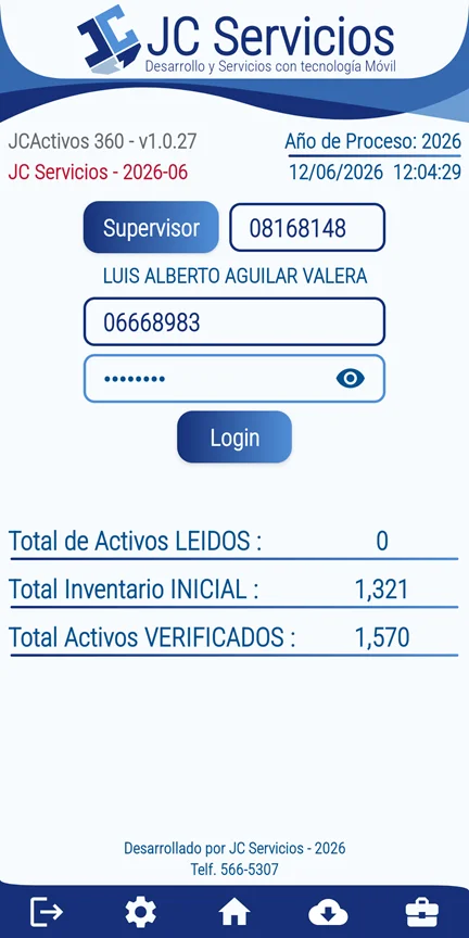 JC Activos 360 App Screen